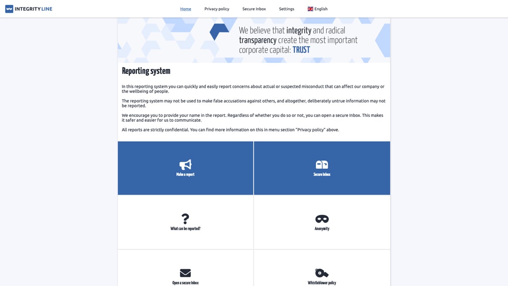 EQS Integrity Line reporting system | EQS Group